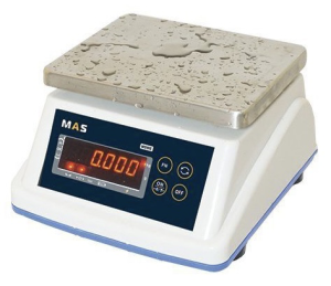 Электронные фасовочные весы MAS MSWE-30D влагозащищенные, два дисплея