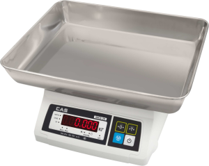 Весы порционные CAS SW-II-10, с платформой-чашей India (RS-232)