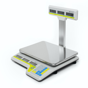 Весы торговые Штрих-СЛИМ Т300 15-2.5 ДП6.3 РЮ (LCD, без акк, со стойкой, POS RS232/USB)